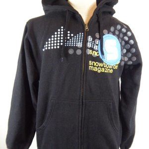 SNOWBOARDER snowboard MAGAZINE ZIP hoodie M